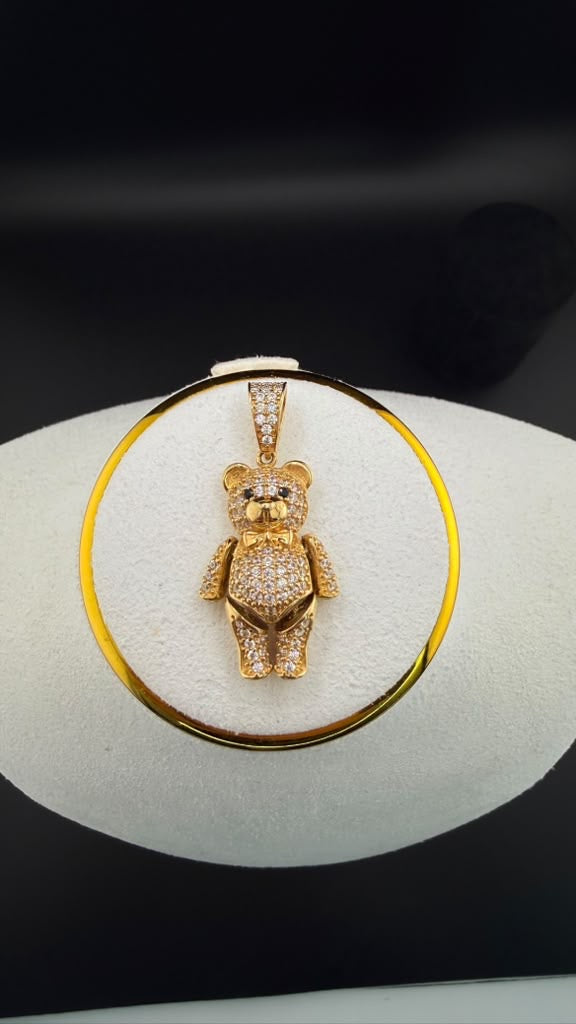 Teddy Bear Pendant 18k.