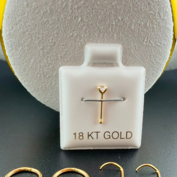 Assorted Piercings Earring hoop 18k.