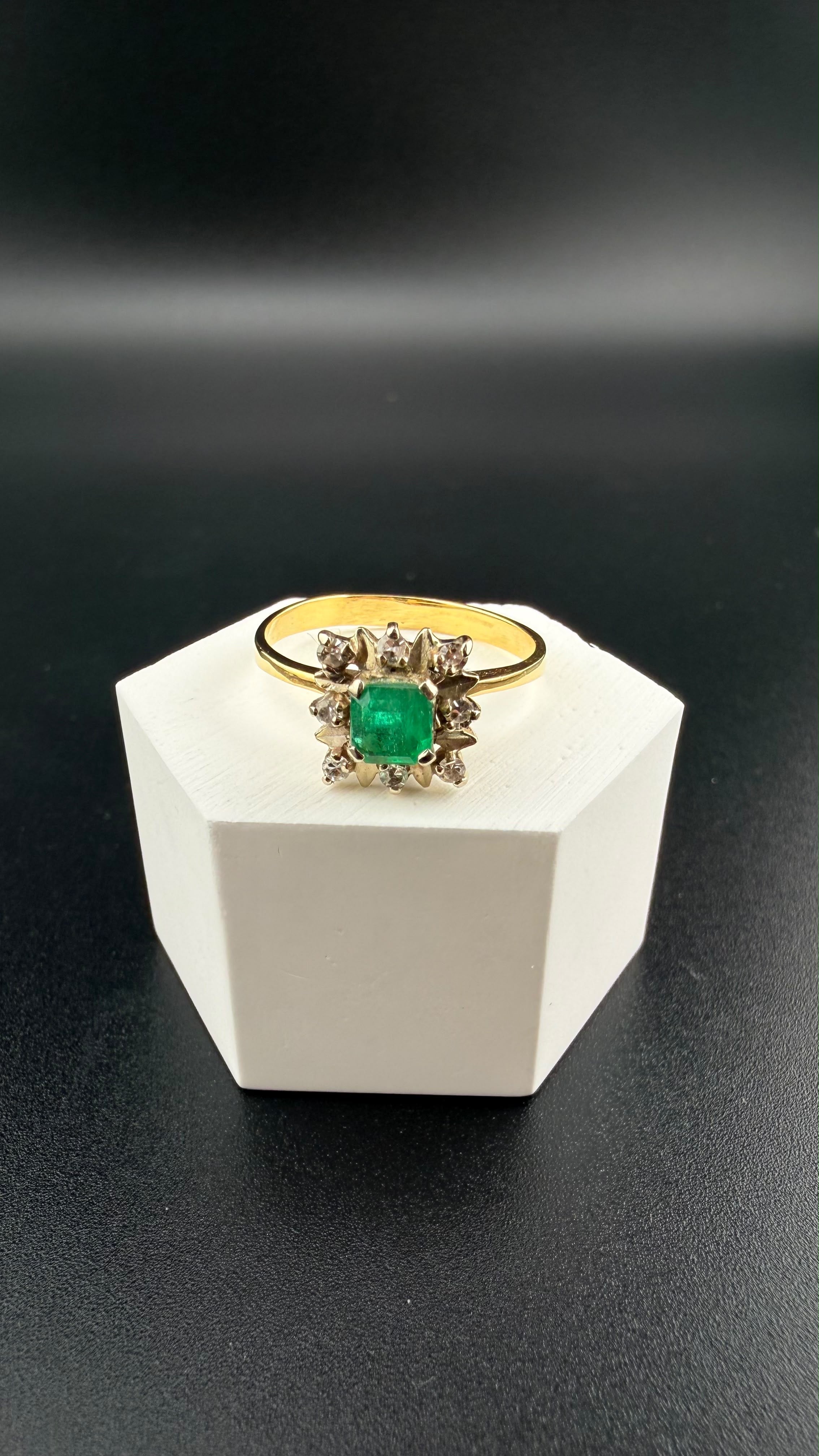 Imperial Emerald Ring 18k, #7.
