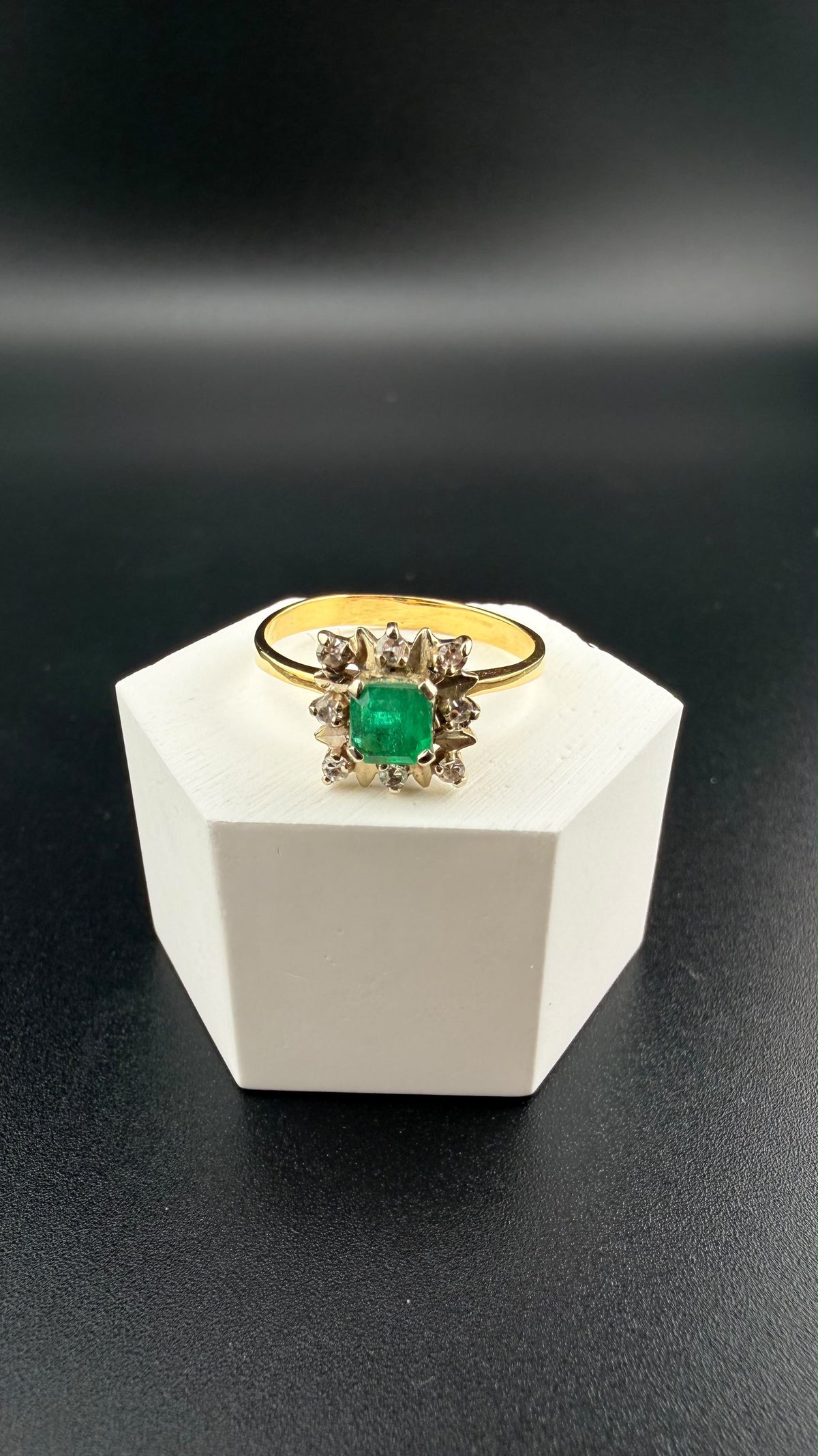 Imperial Emerald Ring 18k, #7.