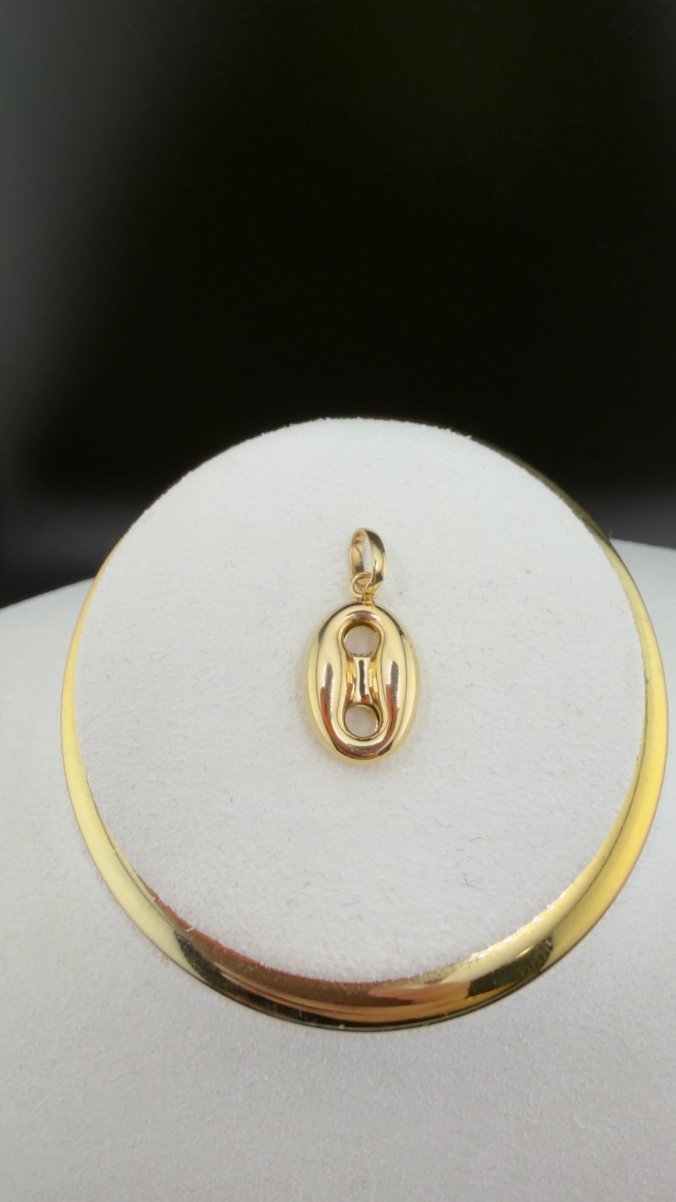 Double-G Pendant 18k.