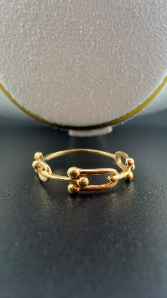 Double-T Ring 18k, #6,7,8.