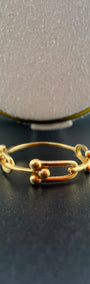 Double-T Ring 18k, #6,7,8.