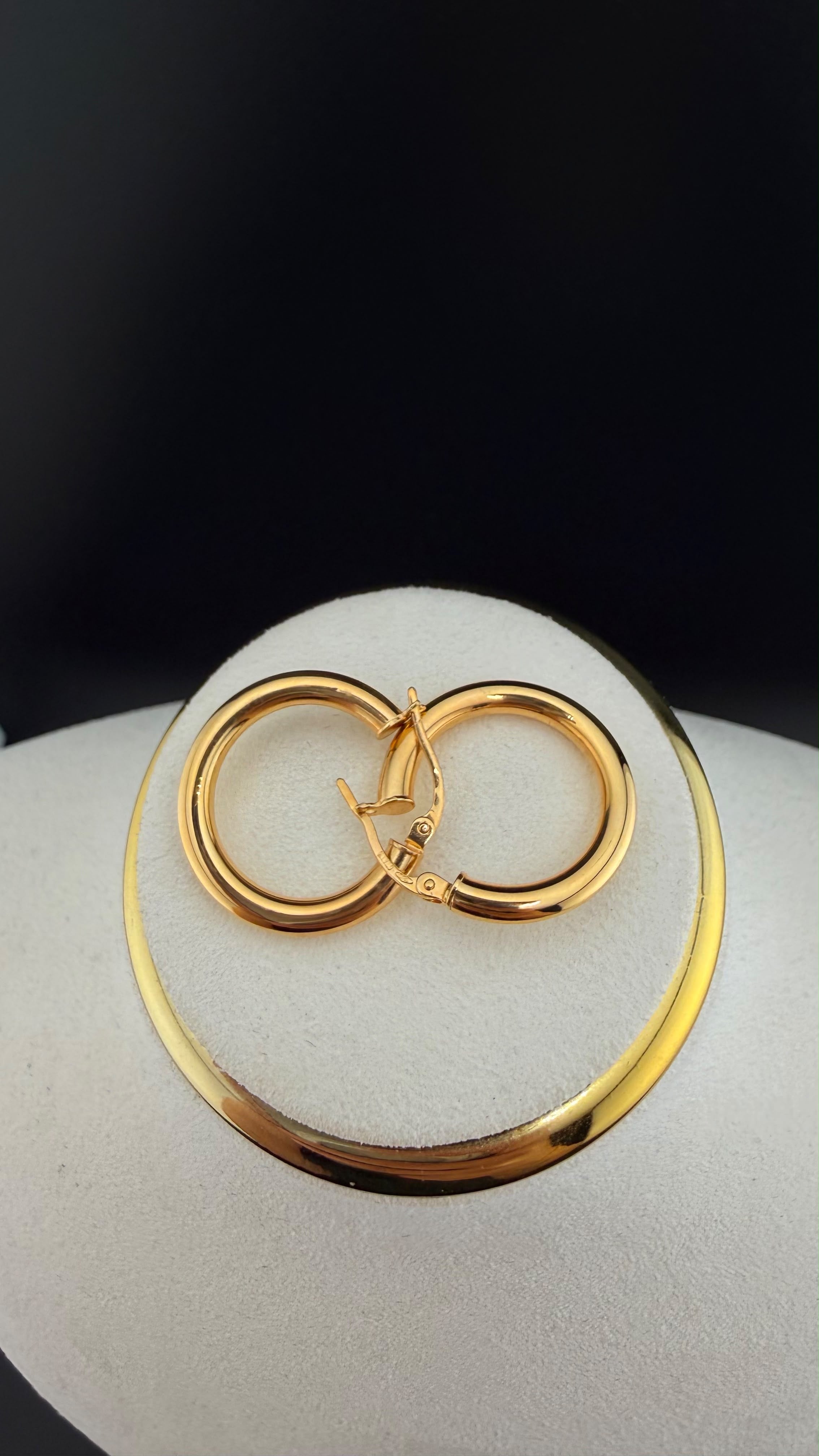Classic Cylinders Hoop 18k