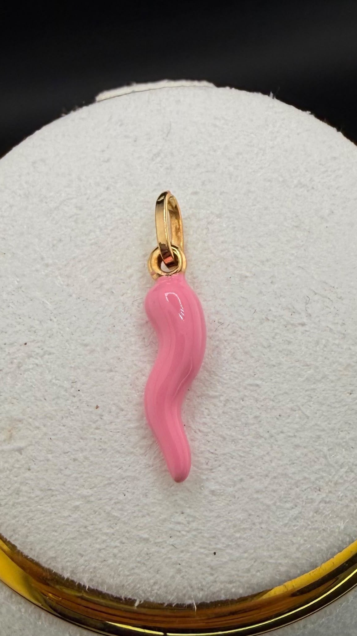 Cornicello Pink Pendant 18k,M.