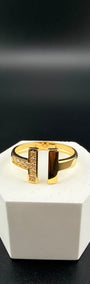 Double-H Ring 18k, #7.