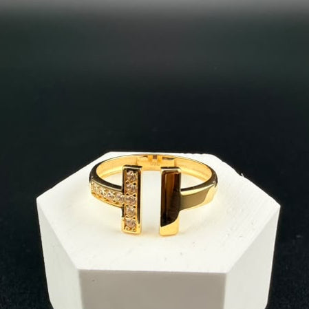 Double-H Ring 18k, #7.