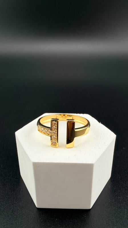 Double-H Ring 18k, #7.