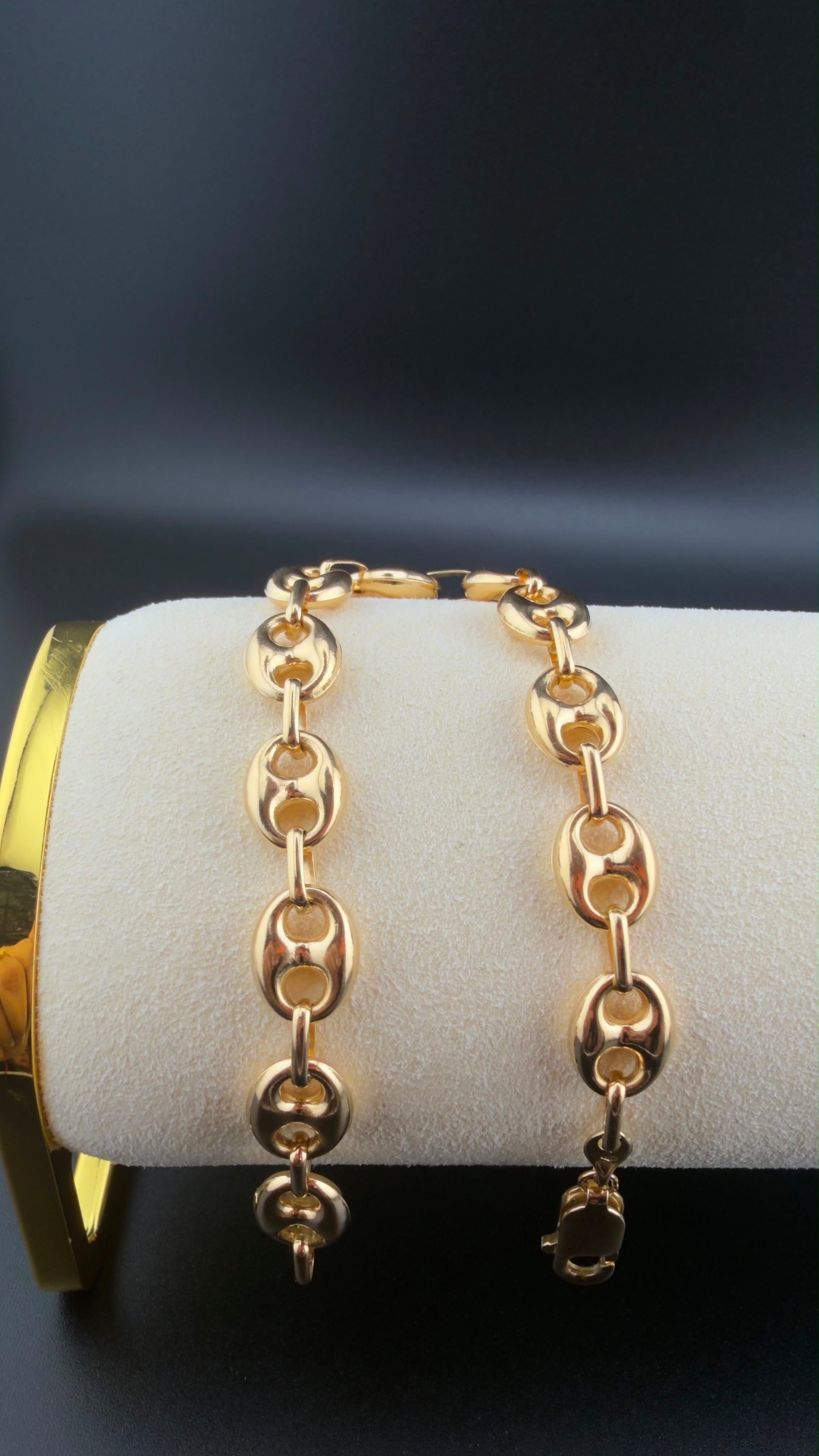 Double-G Bracelet 18k, 21cm.