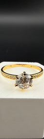 Aurora Solitaire Ring 18k, #6/5.