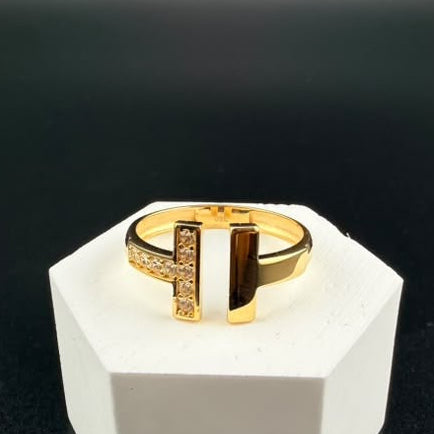 Double- H Ring 18k, #9.