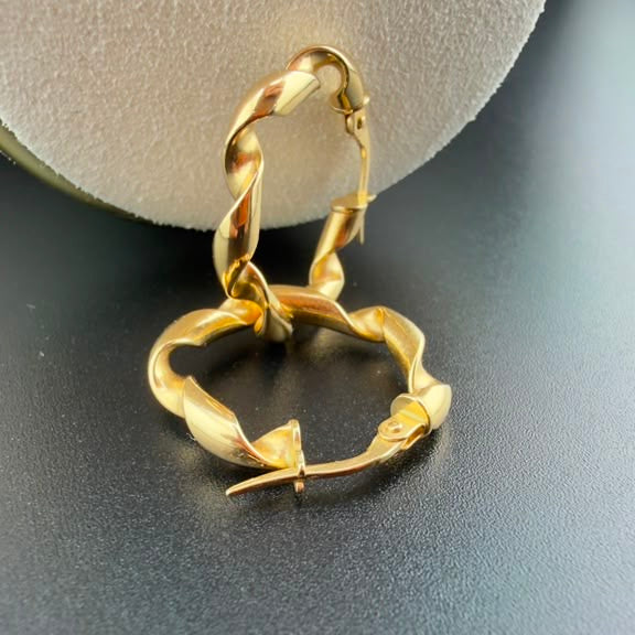 Spirals Hoop 18k.