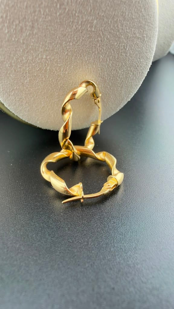 Spirals Hoop 18k.
