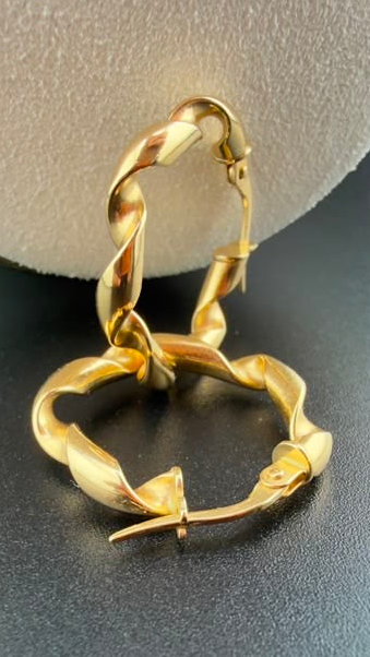 Spirals Hoop 18k.