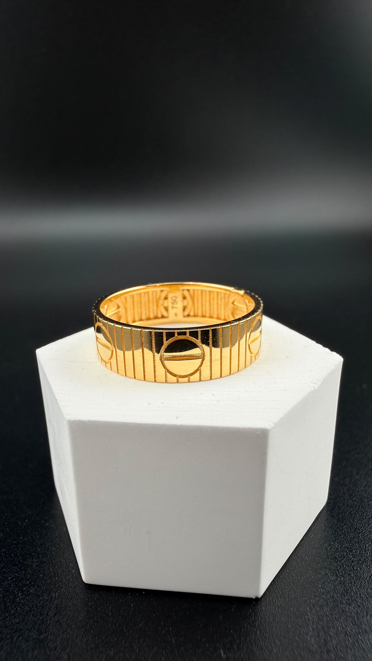 Double-C Ring 18k, #7