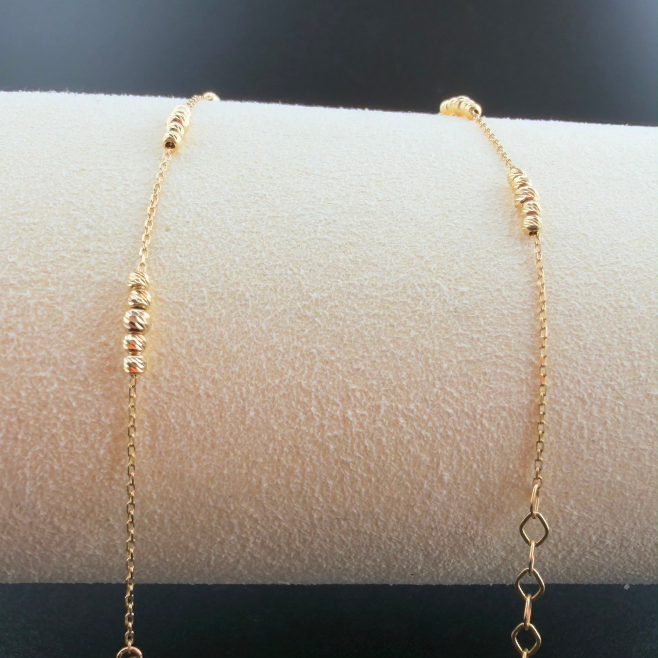 Golden Points Anklet 18k.
