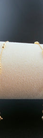Golden Points Anklet 18k.