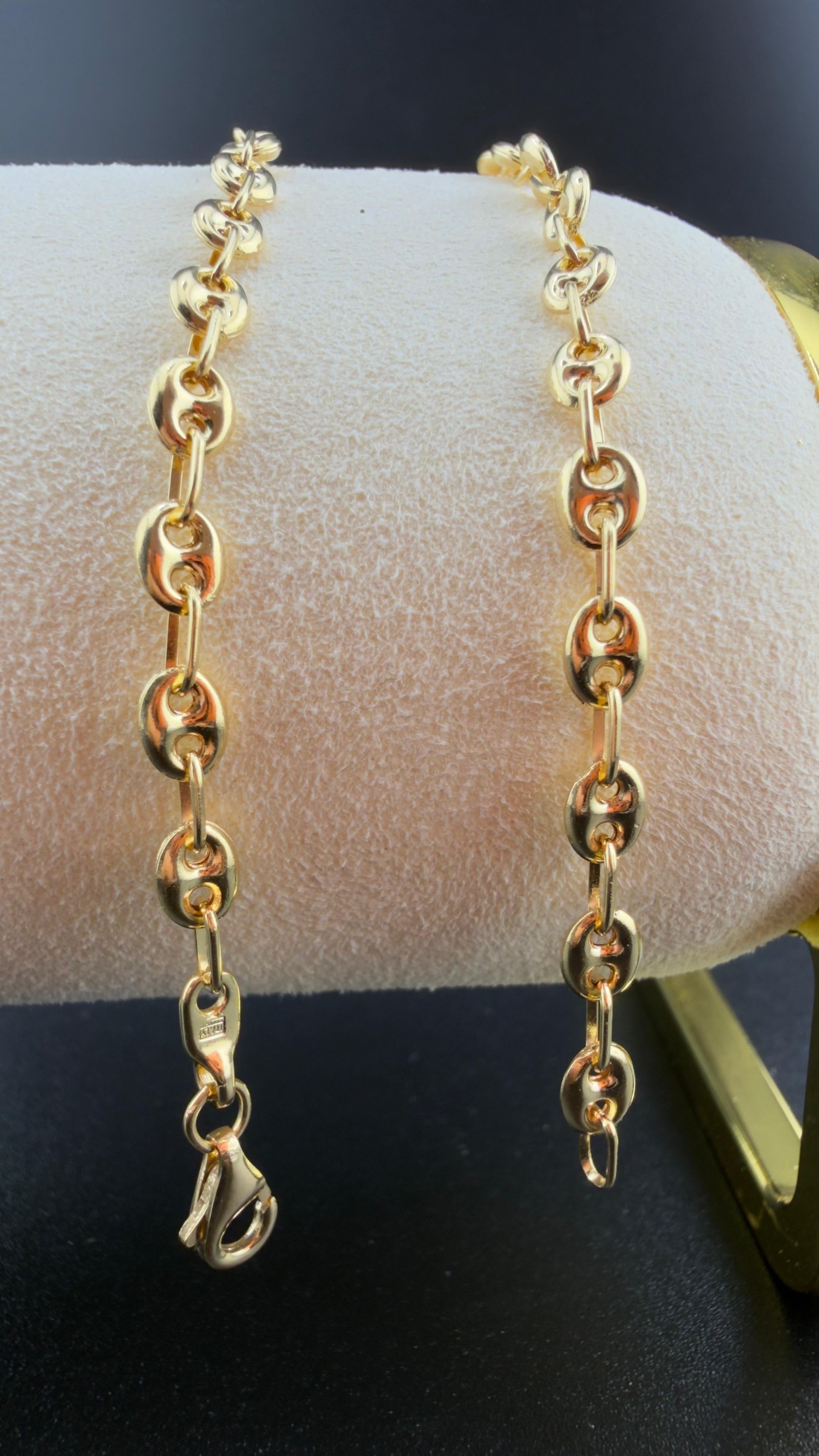 Double-G Bracelet 18k, 21cm.