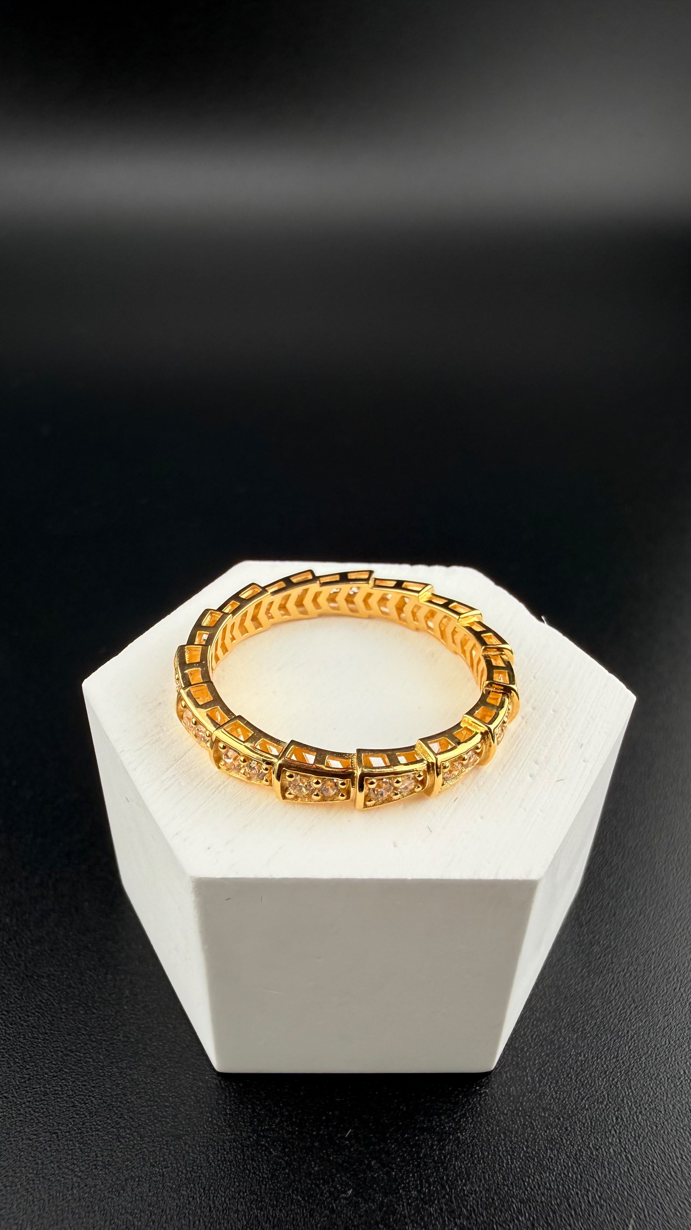 Double-B Ring 18k, #7/5.