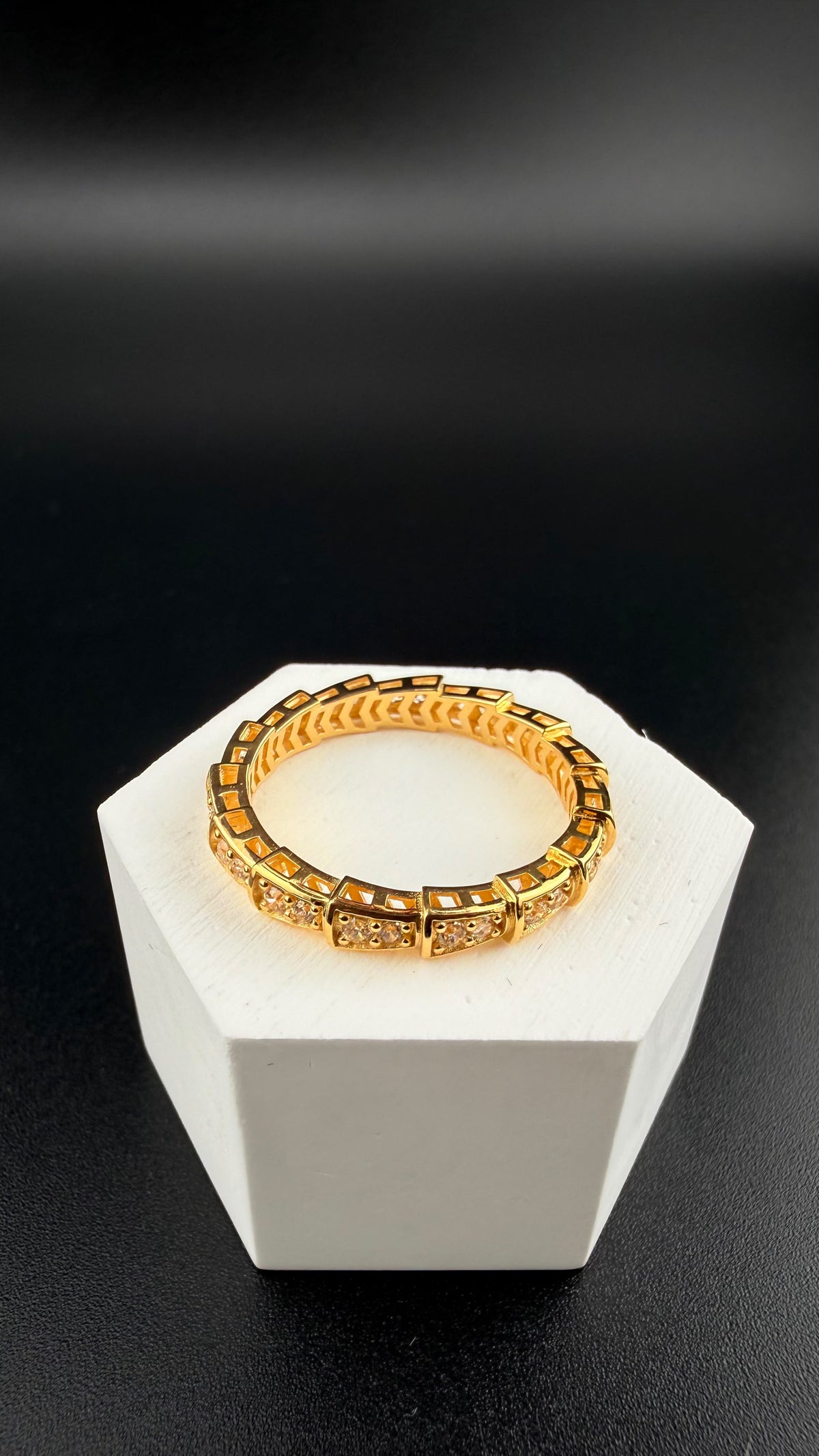 Double-B Ring 18k, #7/5.
