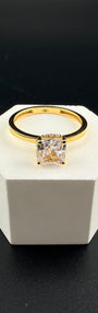 Solitary Zirconia Ring 18k, 6,7,8.