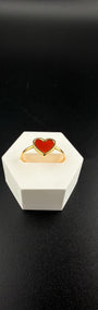 Red Heart Ring 18k, #6,7,8,9.