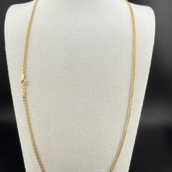 Cubalink Plain Chain 18k,60cm.