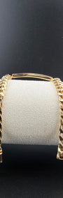 Cubalink Plate Bracelet 18k,21cm.