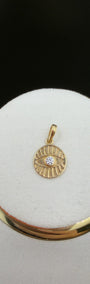 Iris Eye Gold Pendant 18k.