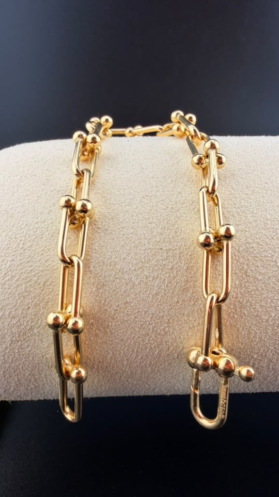 Double-T Bracelet 18k, 18cm.