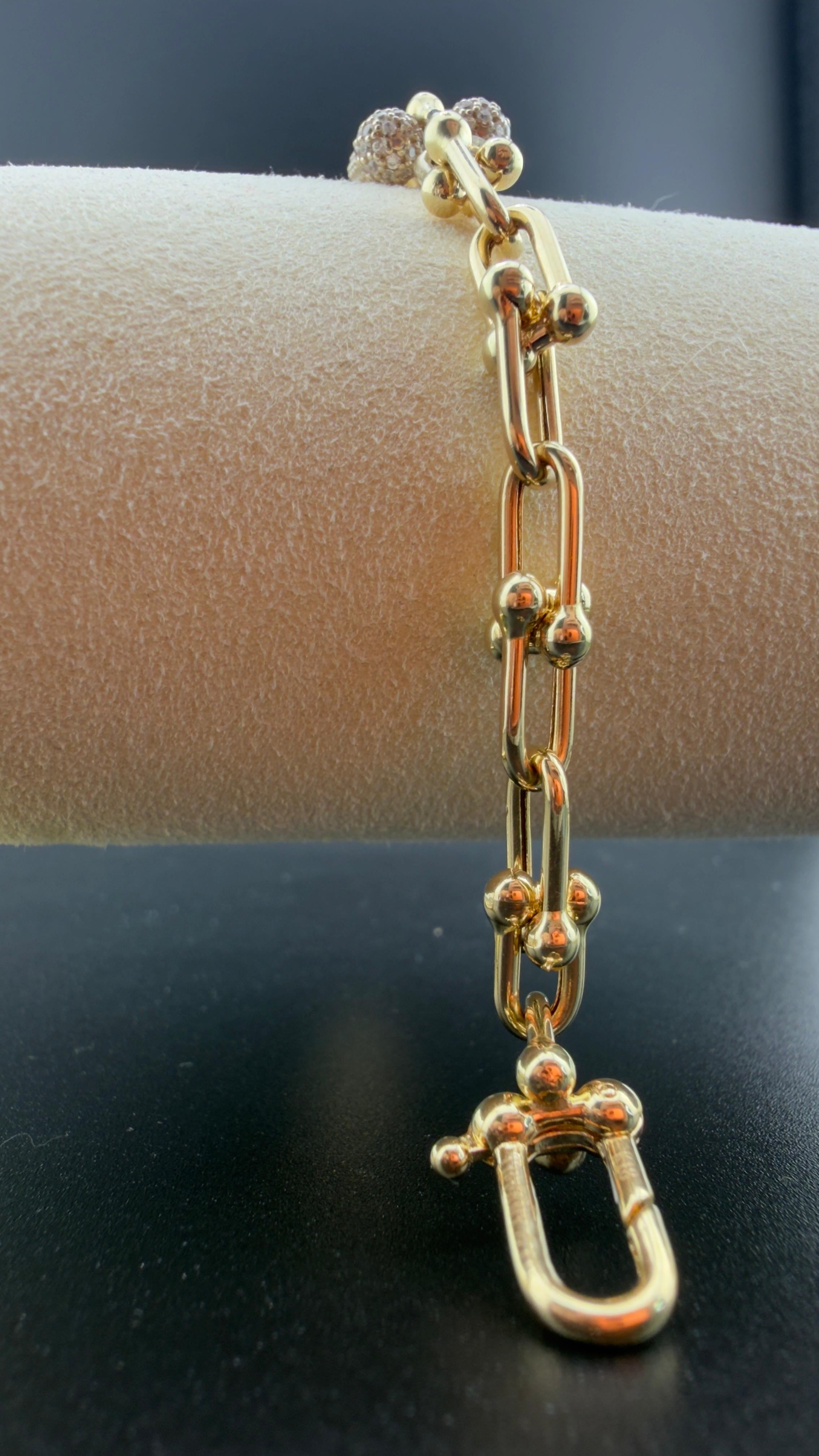 Double- T Bracelet 18k, 18cm.