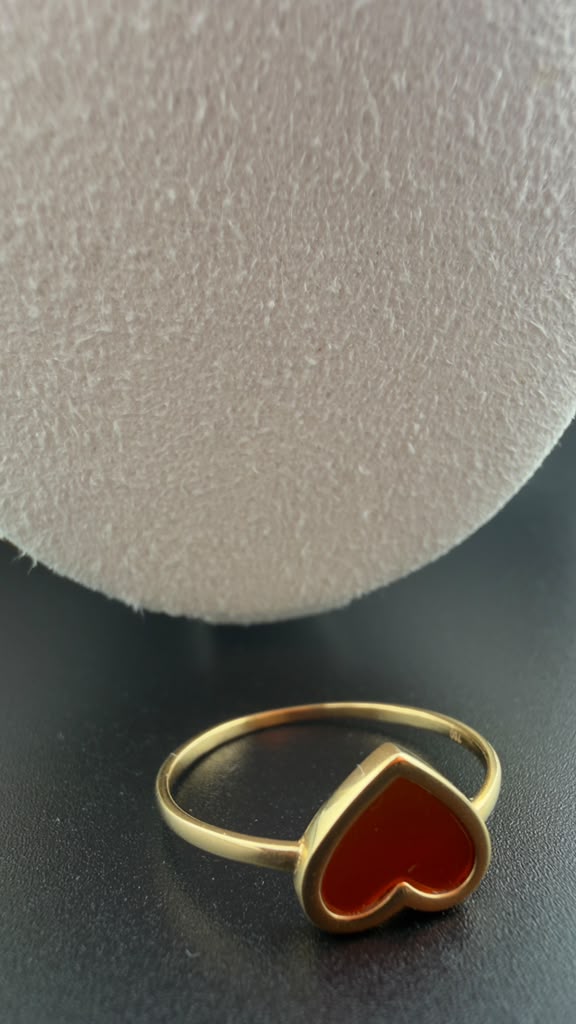 Red Heart Ring 18k, #6,7,8,9.
