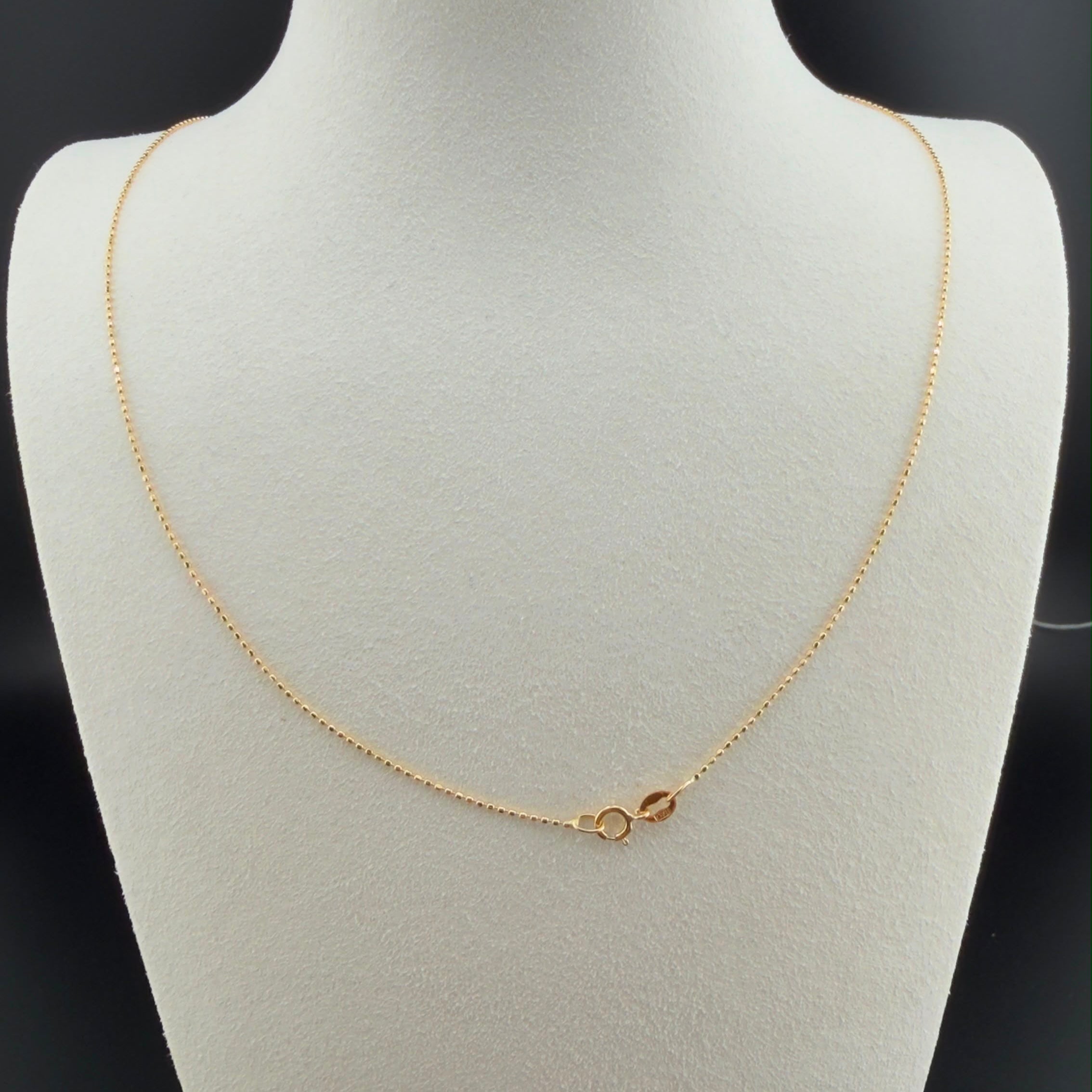 Mini Military Chain 18k, 40cm.