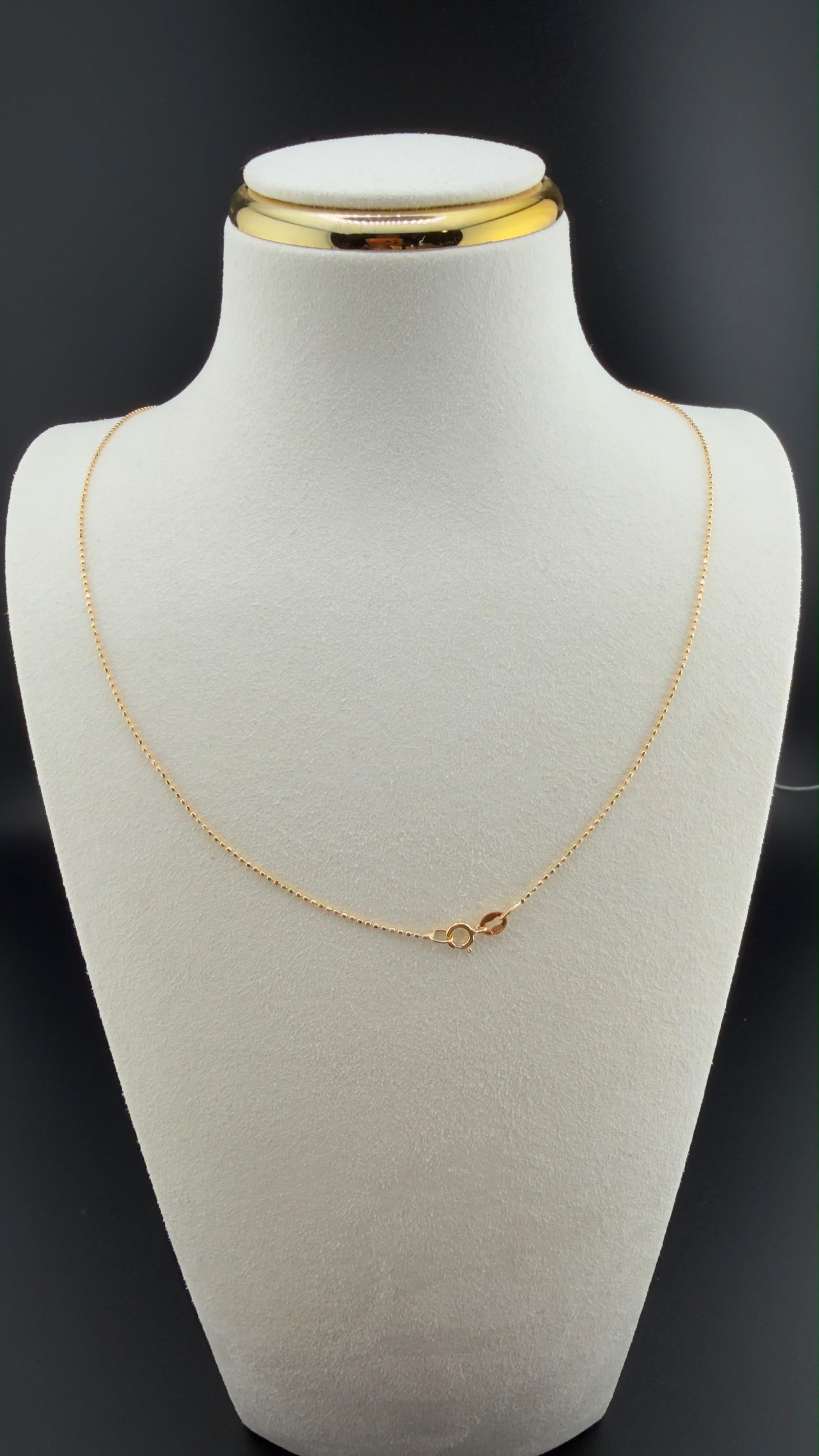 Mini Military Chain 18k, 40cm.