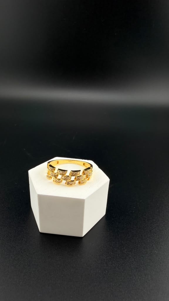 Glamour Link Ring 18k, #8.