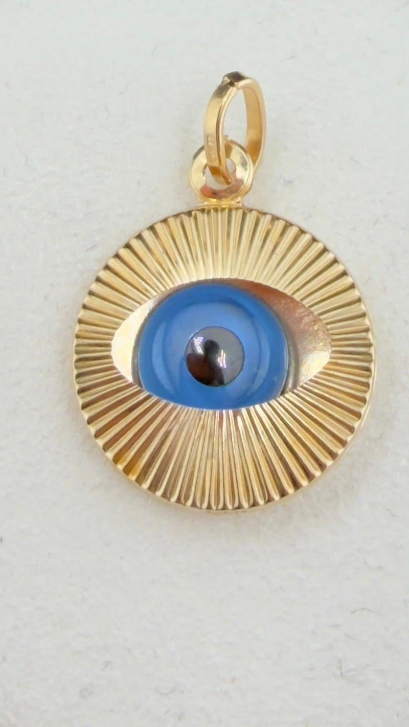 Iris eye Pendant 18k