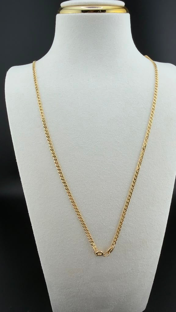 Cubalink Flat Chain 18k, 50cm.