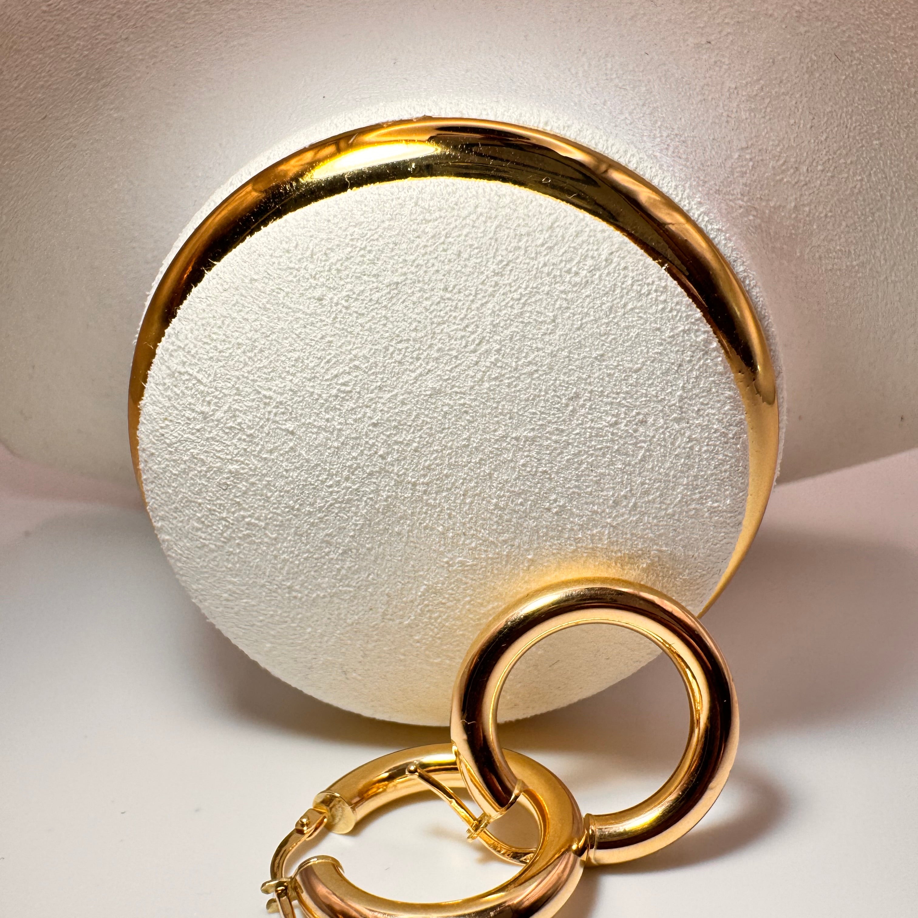 Aros Classic Glow Hoops 18k