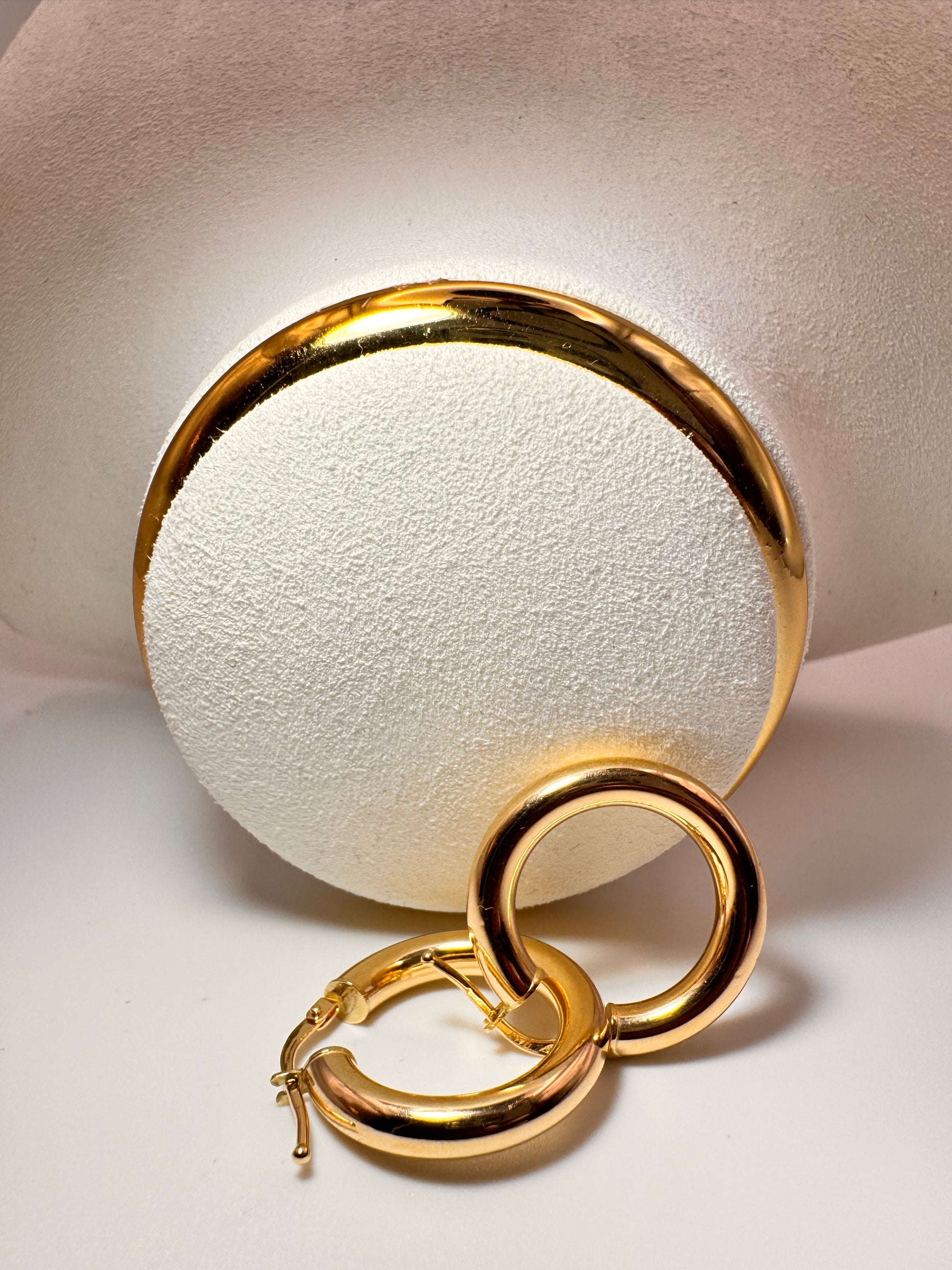 Aros Classic Glow Hoops 18k