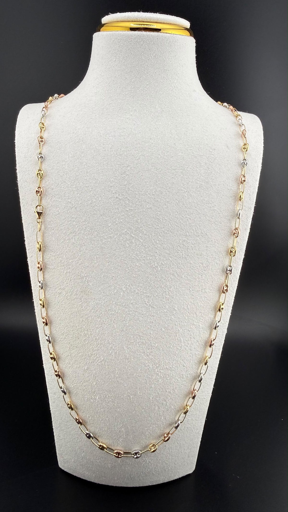 Double-G 3 Colors Chain 18k, 60cm.