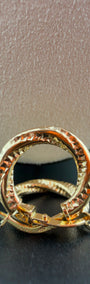 Spiral Hoop 18k