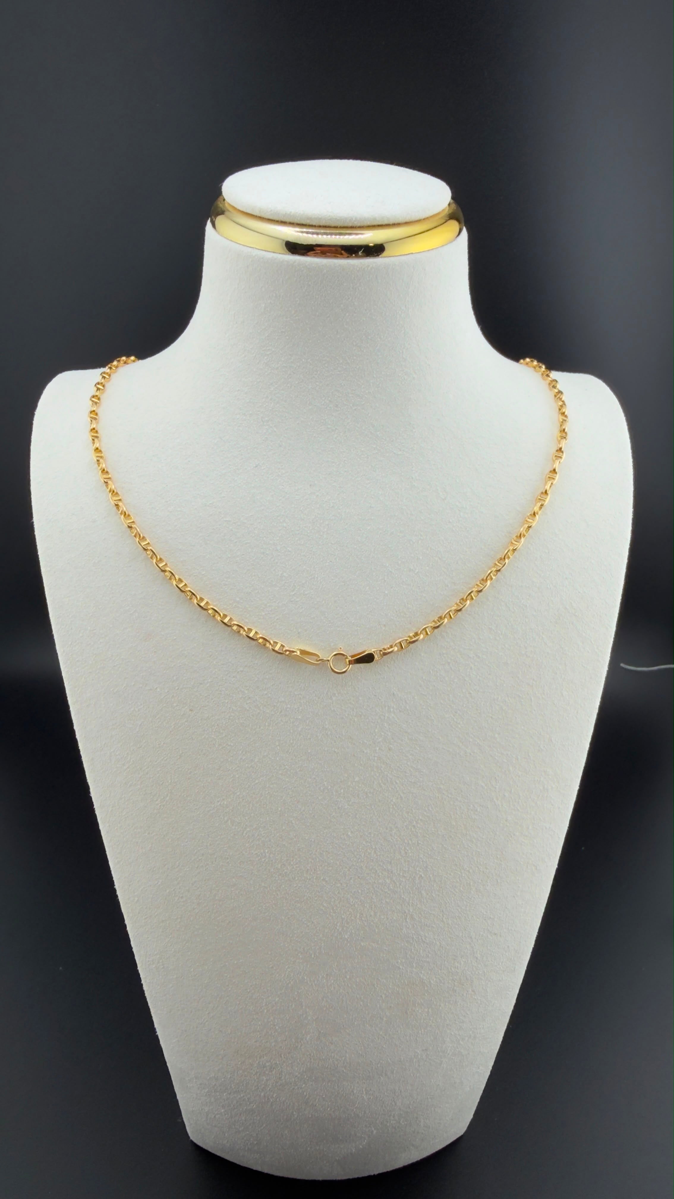 Mini Sailor Chain 18k, 45cm.