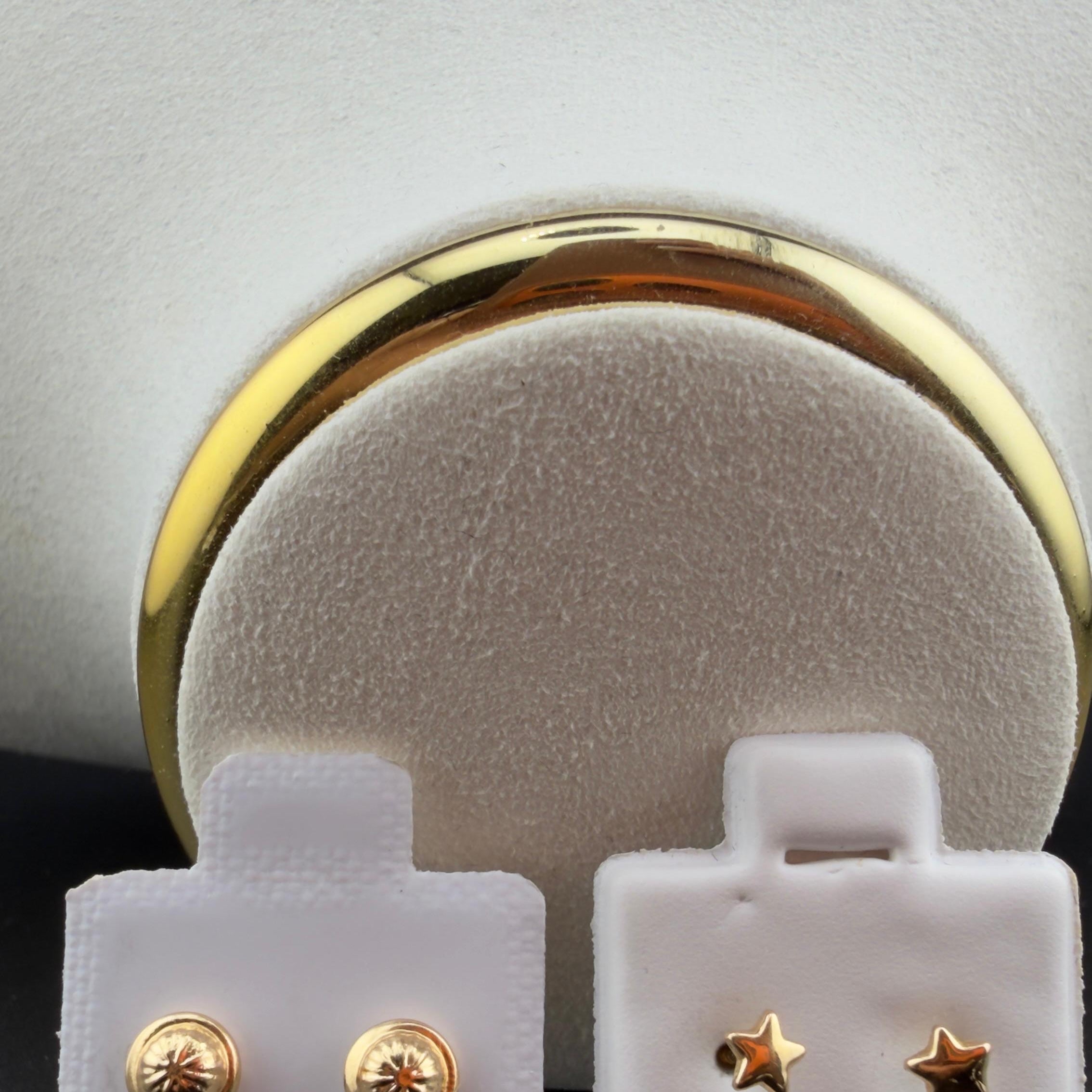 Golden Stars Earrings 18k.