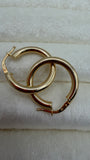 Aros Cylindrical Hoops 18k