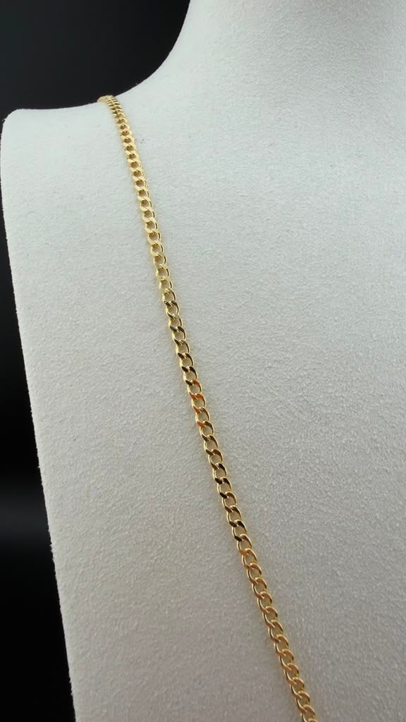 Cubalink Flat Chain 18k, 50cm.