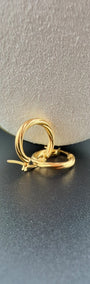 Classic Double Hoop 18k.