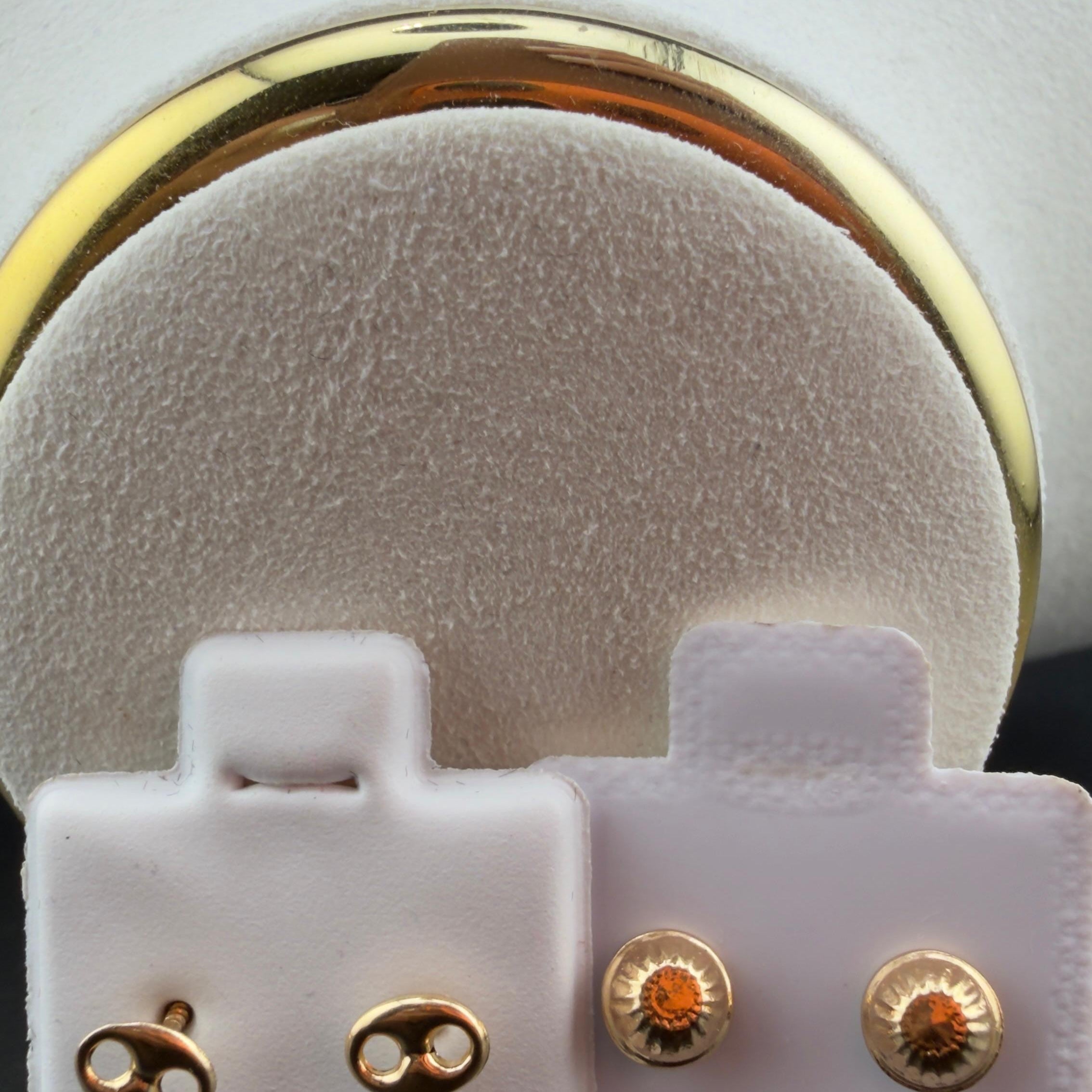 Double- G Earrings 18k.