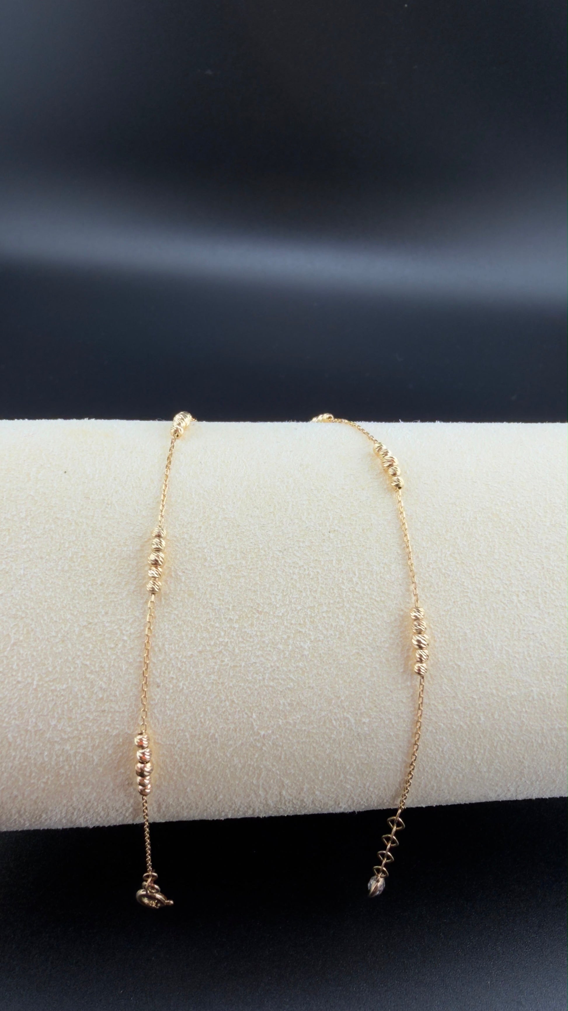 Golden Points Anklet 18k.
