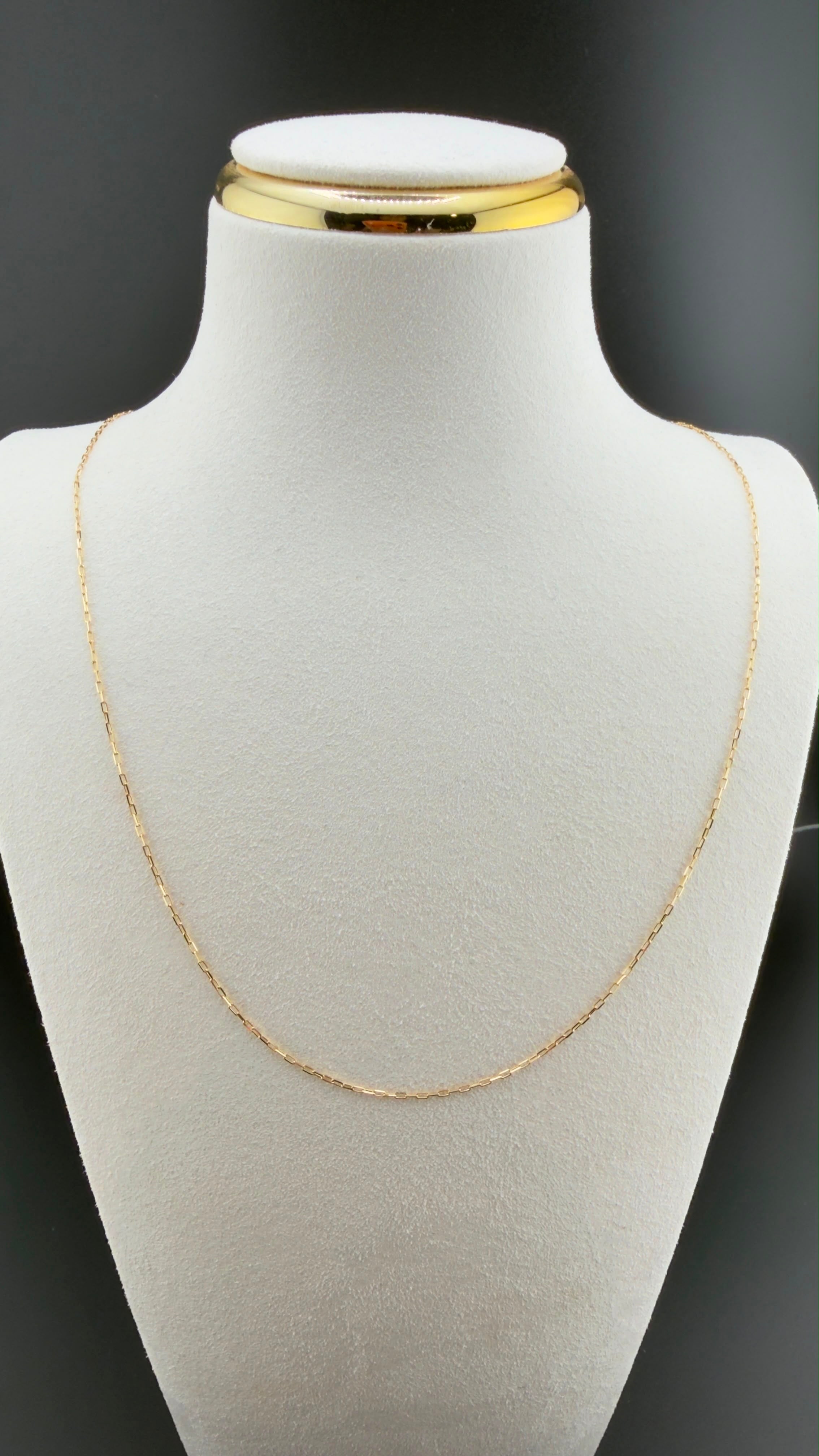 Paperclip Chain 18k, 45cm.