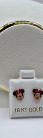 Minnie  Earrings 18k